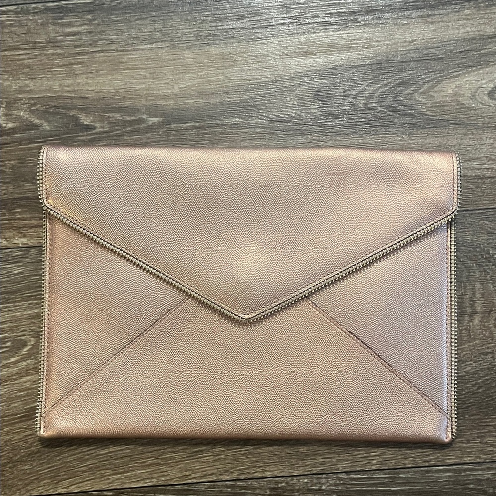 Rebecca Minkoff Metallic Pink Clutch